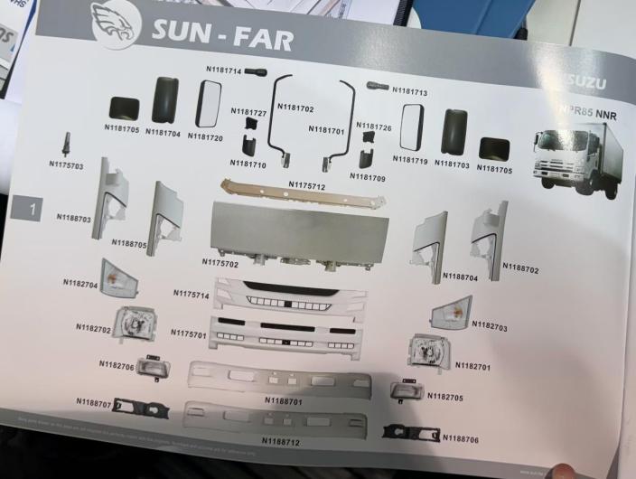 Isuzu NNR - Auto parts product from Changzhou Guangyuan Automotive Technology