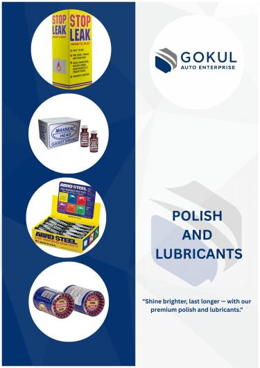 POLISH AND LUBRICANTS - Auto parts product from Gokul Auto Enterprise