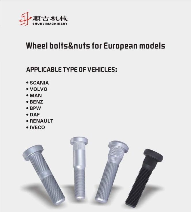 European heavy-duty truck wheel fasteners - Auto parts product from Yuhuan Shunji Machinery